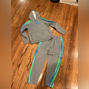 Adidas set sweatsuit track boys XL 3 stripes RARE COLORWAY